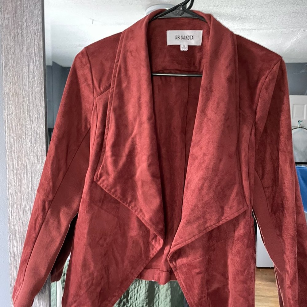 Faux Suede Maroon Jacket